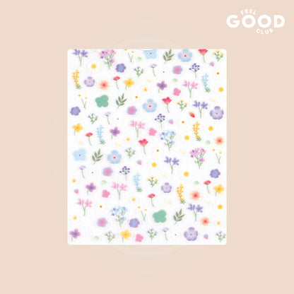 Feel Good Club Pastel Petals Nail Stickers For Quick Nail Art -Peel & Apply After Nail Polish Enamel