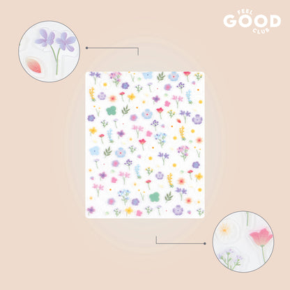 Feel Good Club Pastel Petals Nail Stickers For Quick Nail Art -Peel & Apply After Nail Polish Enamel