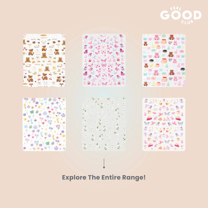 Feel Good Club Pastel Petals Nail Stickers For Quick Nail Art -Peel & Apply After Nail Polish Enamel