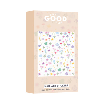 Feel Good Club Pastel Petals Nail Stickers For Quick Nail Art -Peel & Apply After Nail Polish Enamel