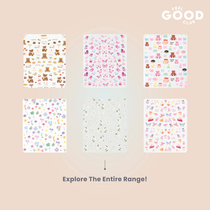 Feel Good Club Cuddle Crew Nail Stickers For Quick Nail Art - Peel & Apply After Nail Polish Enamel