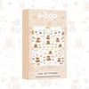 Feel Good Club Bows & Bears Nail Stickers For Quick Nail Art - Peel & Apply After Nail Polish Enamel