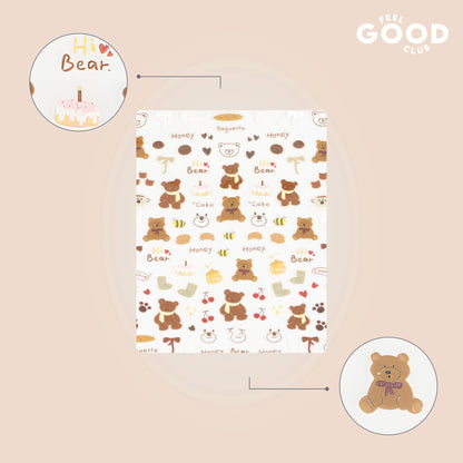 Feel Good Club Bows & Bears Nail Stickers For Quick Nail Art - Peel & Apply After Nail Polish Enamel