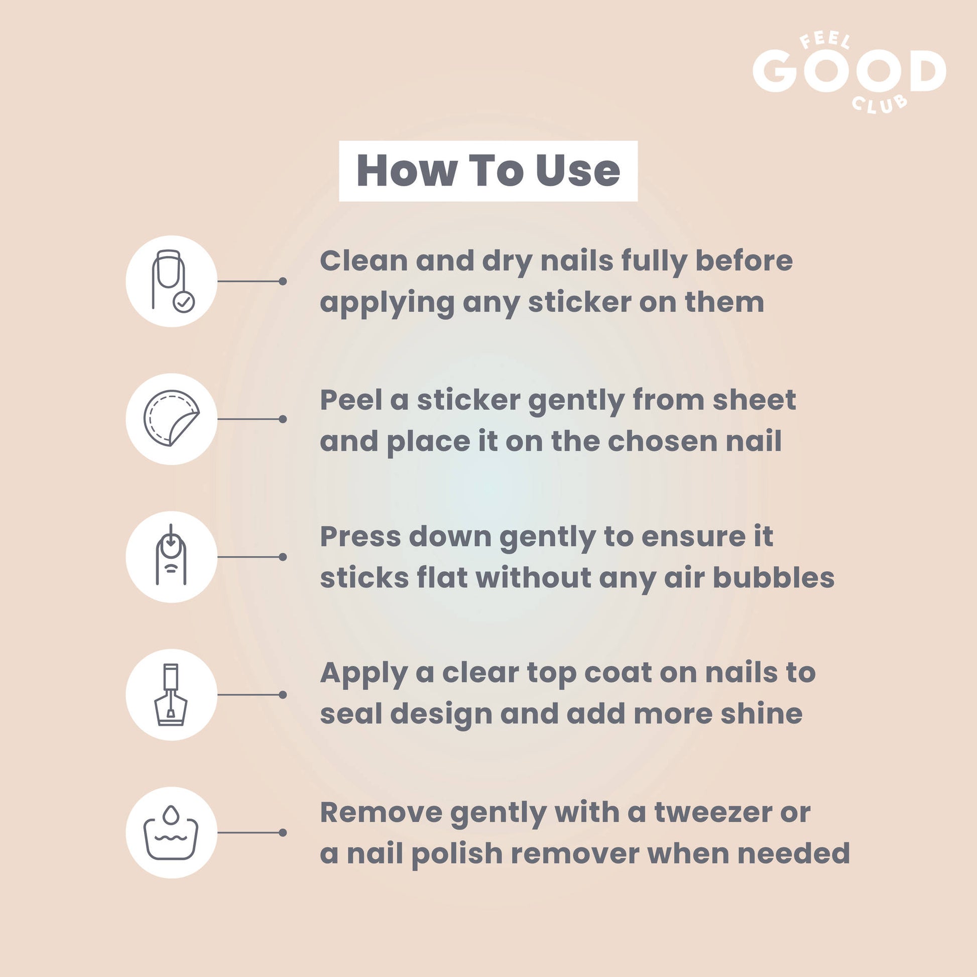 Feel Good Club Bows & Bears Nail Stickers For Quick Nail Art - Peel & Apply After Nail Polish Enamel