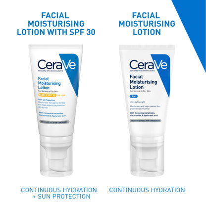 CeraVe AM Facial Moisturizer With Sunscreen SPF 30 UVB + UVA, Dermatologist Recommended Day Cream
