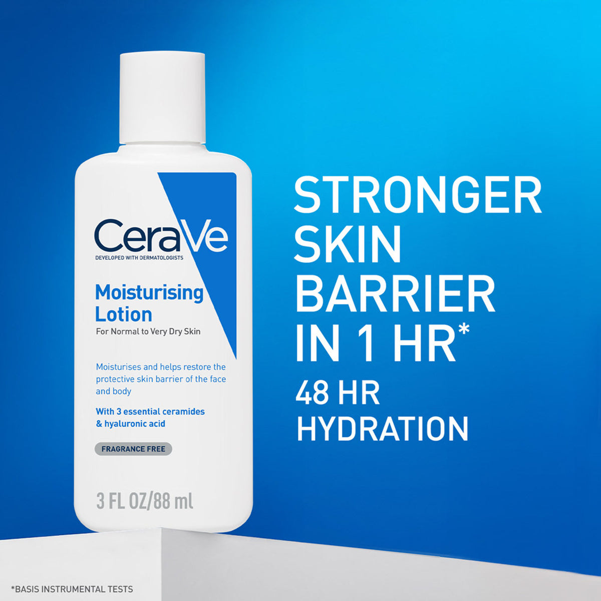 CeraVe Moisturizing Body Lotion for normal to dry skin with ceramides, dermatologist recommended, shown in a pump bottle.