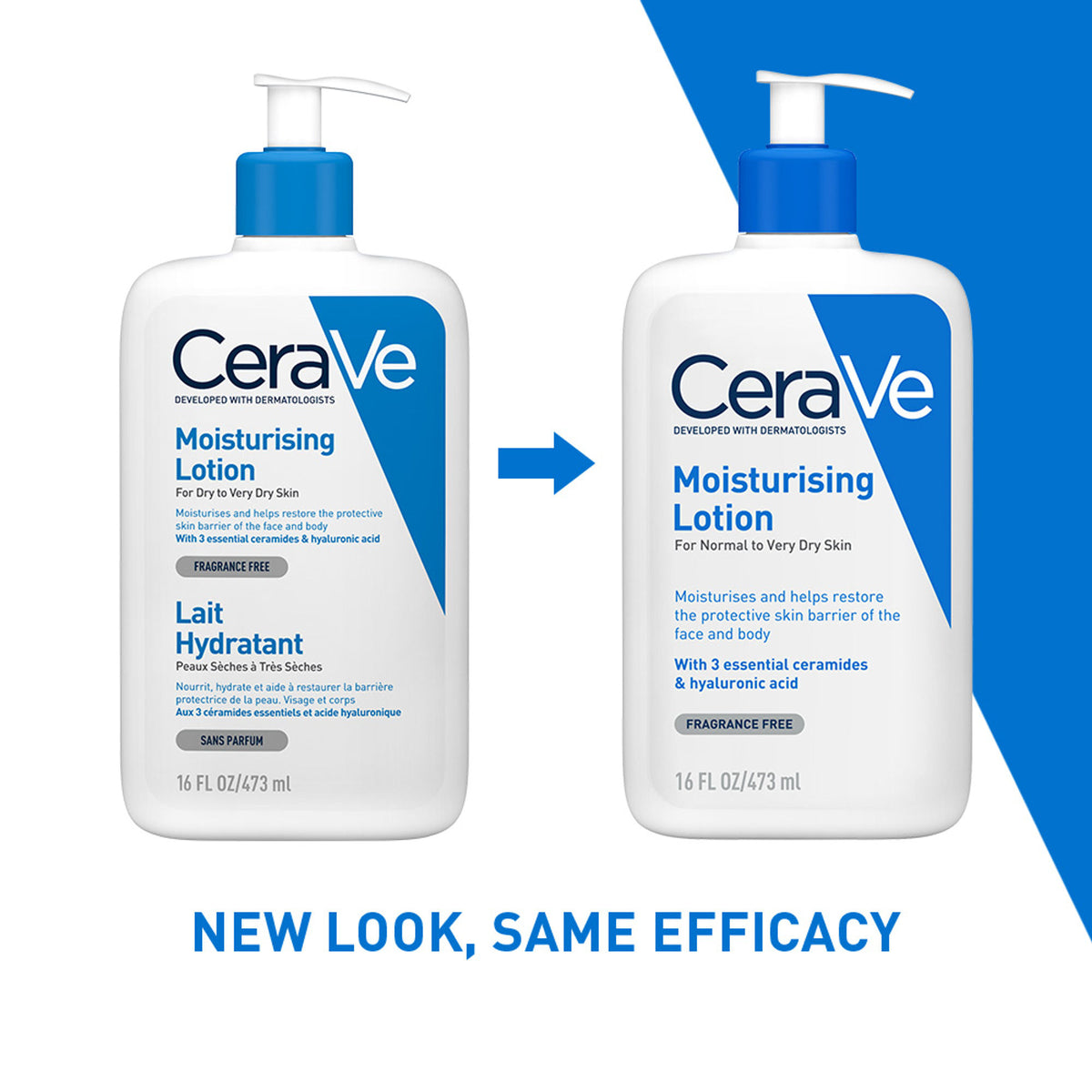 CeraVe moisturizing body lotion for normal to dry skin with ceramides, dermatologist recommended, in a pump bottle.