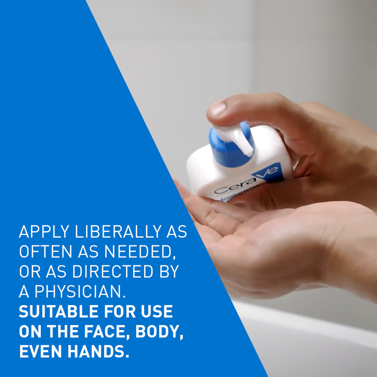 CeraVe Moisturizing Body Lotion for normal to dry skin with ceramides, dermatologist recommended, in a pump bottle.