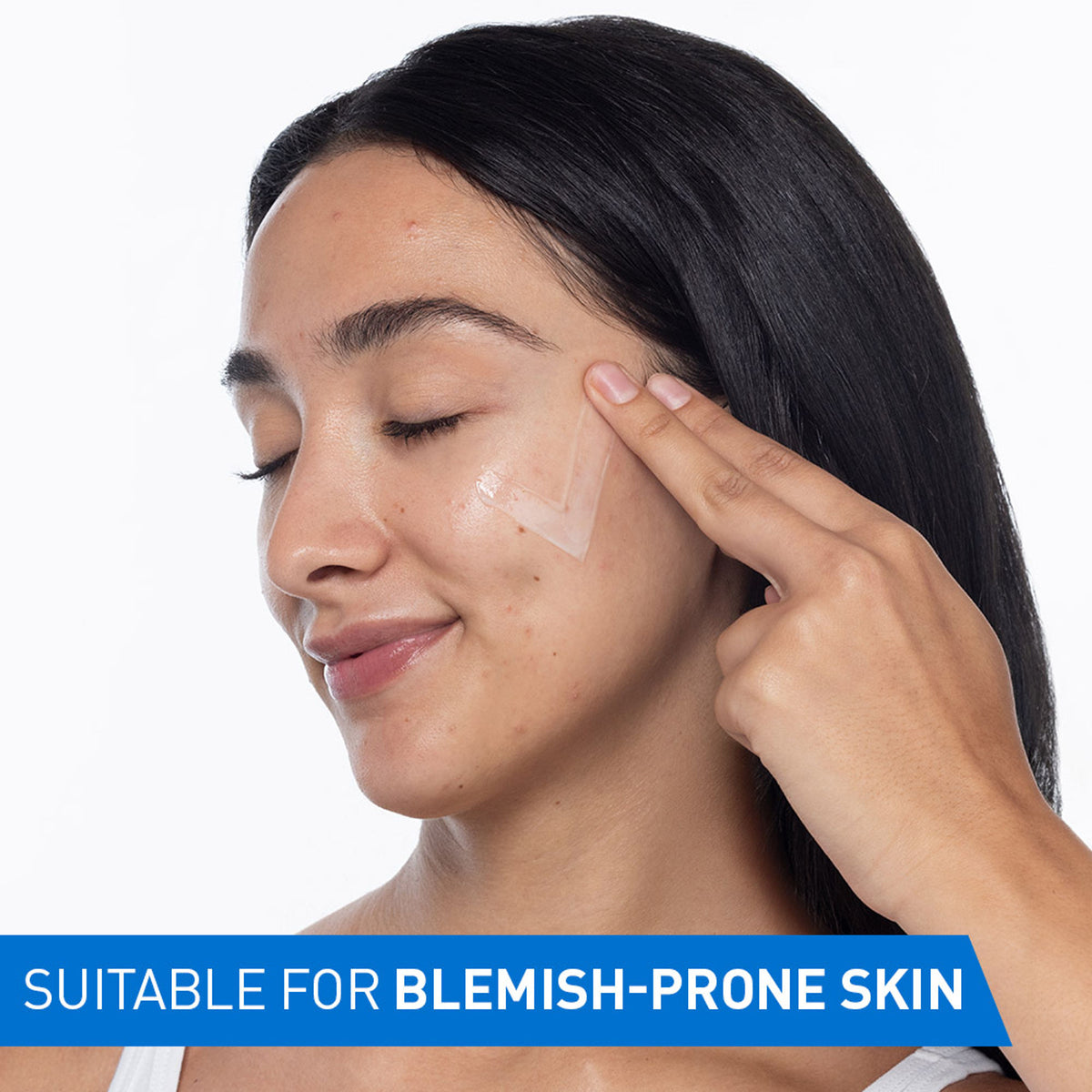 CeraVe Resurfacing Retinol Serum with licorice root extract and niacinamide for reducing acne marks on the face.