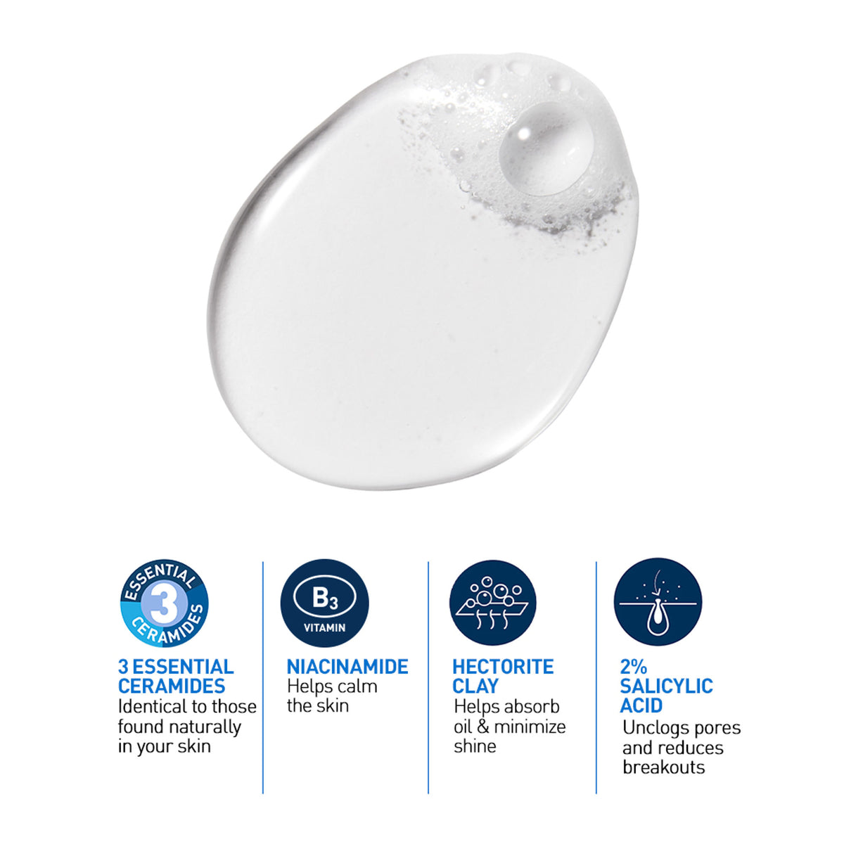 CeraVe Blemish Control Cleanser With 2% Salicylic Acid & Niacinamide For Acne-Prone Skin