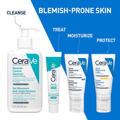 CeraVe Blemish Control Cleanser With 2% Salicylic Acid & Niacinamide For Acne-Prone Skin