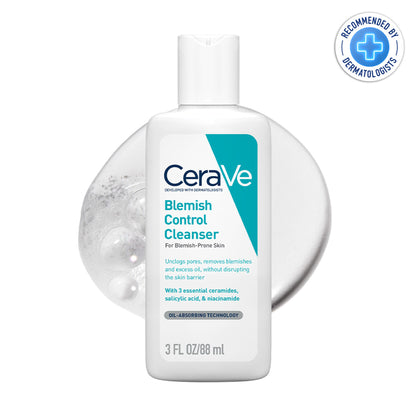 CeraVe Blemish Control Cleanser With 2% Salicylic Acid & Niacinamide For Acne-Prone Skin