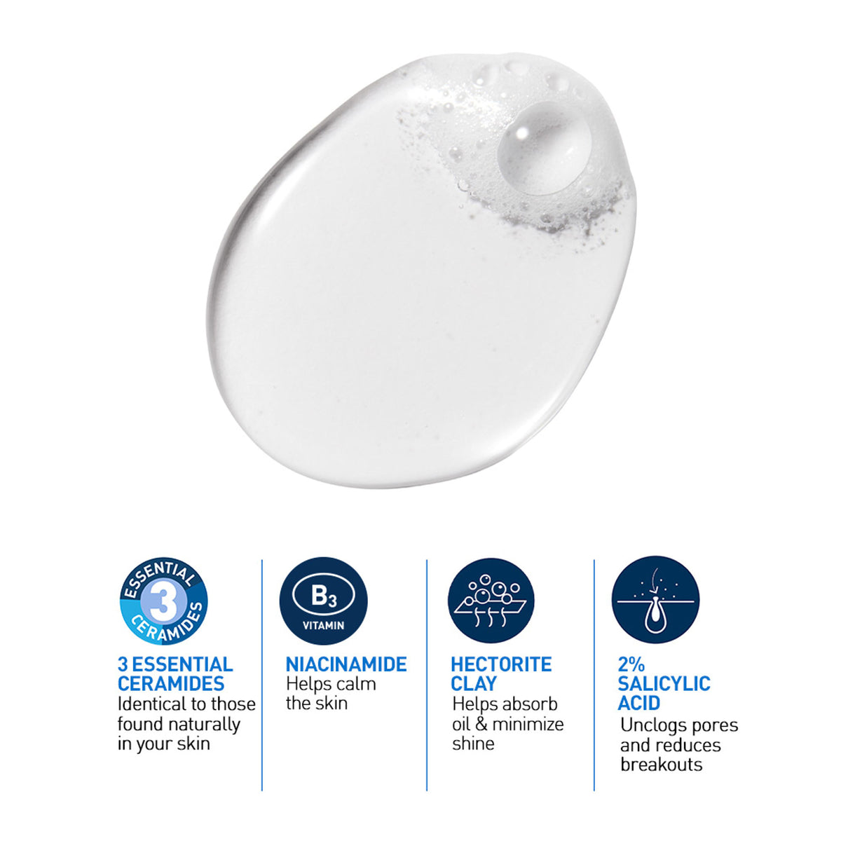 CeraVe Blemish Control Cleanser With 2% Salicylic Acid & Niacinamide For Acne-Prone Skin