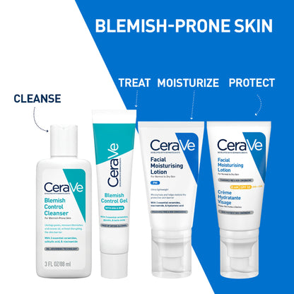 CeraVe Blemish Control Cleanser With 2% Salicylic Acid & Niacinamide For Acne-Prone Skin