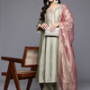 Dhiyona VA Women's Ethnic Motifs Embroidered Kurta with Palazzo & Dupatta