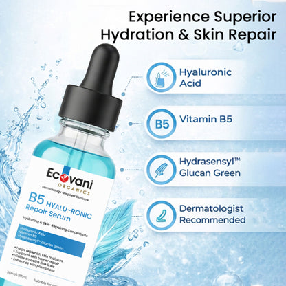 ECOVANI Hyaluronic Acid Face Serum With Vitamin B5