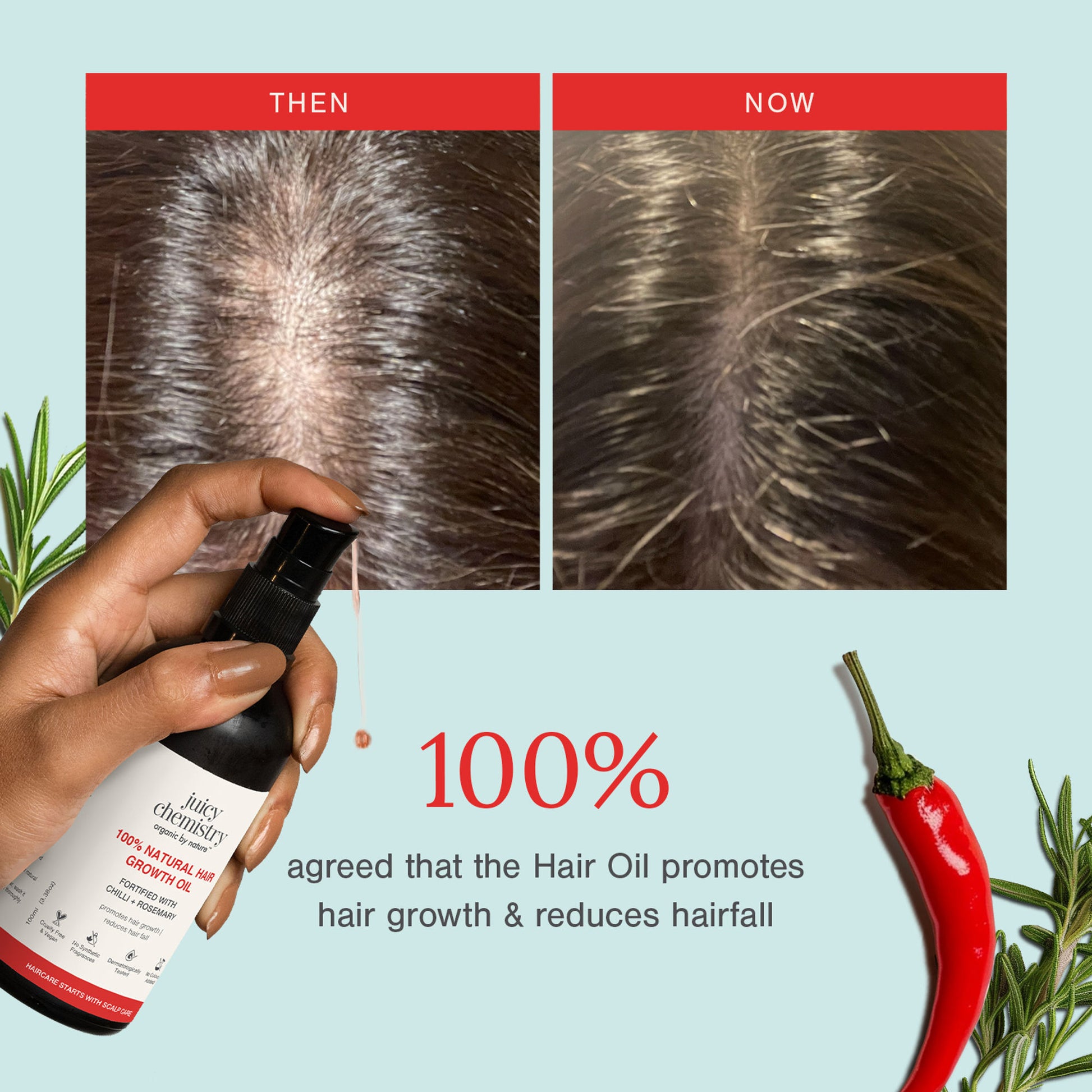 Juicy Chemistry 100% Natural Hair Growth Oil