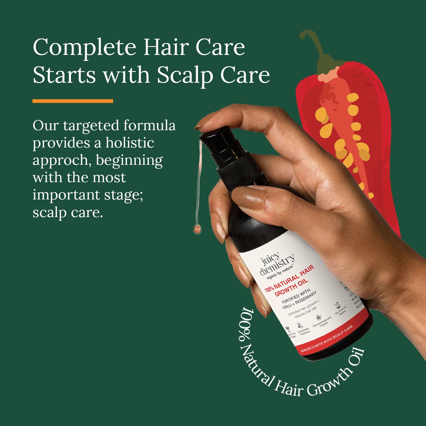 Juicy Chemistry 100% Natural Hair Growth Oil