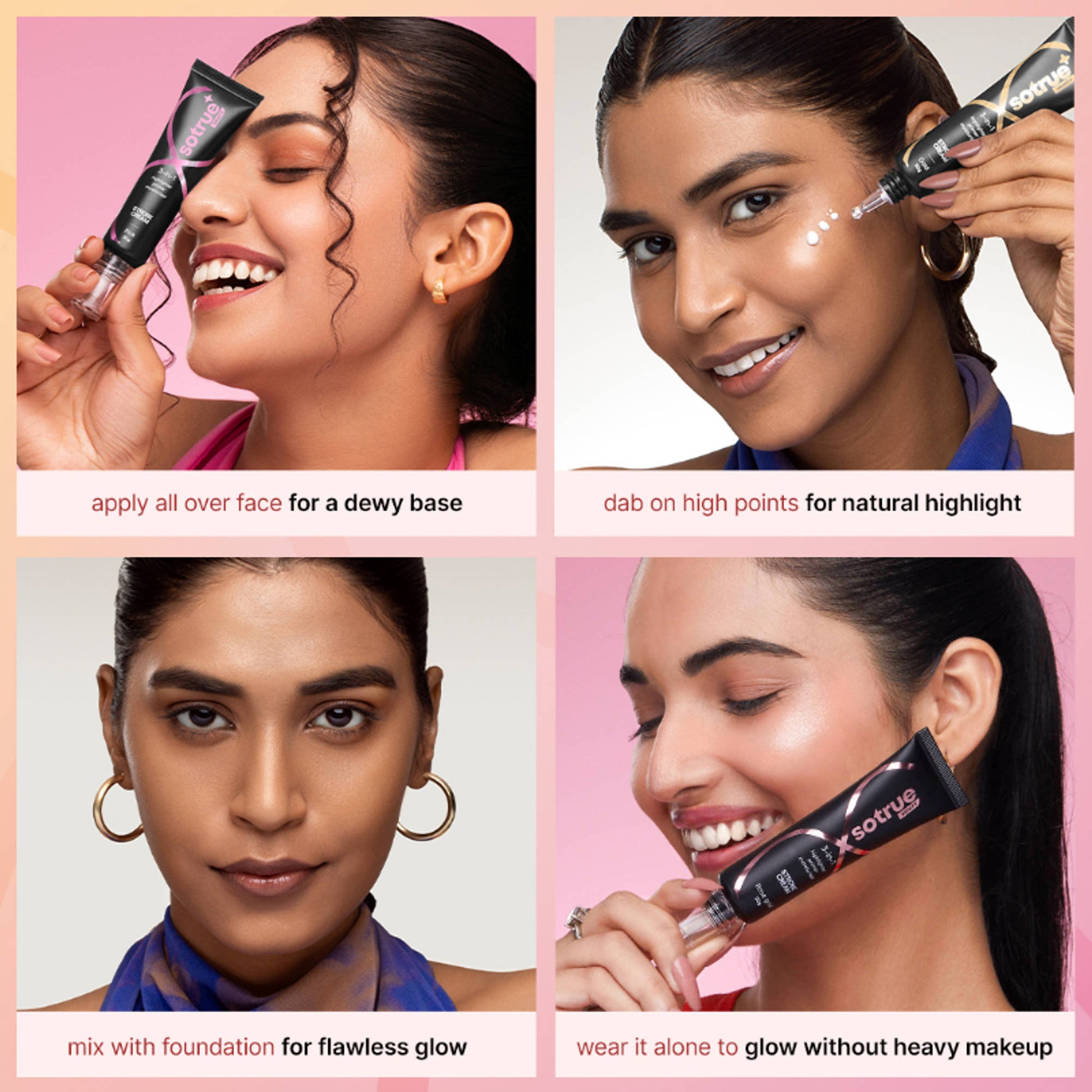 Sotrue Shades Of Glow-Strobe Cream Set Of 3