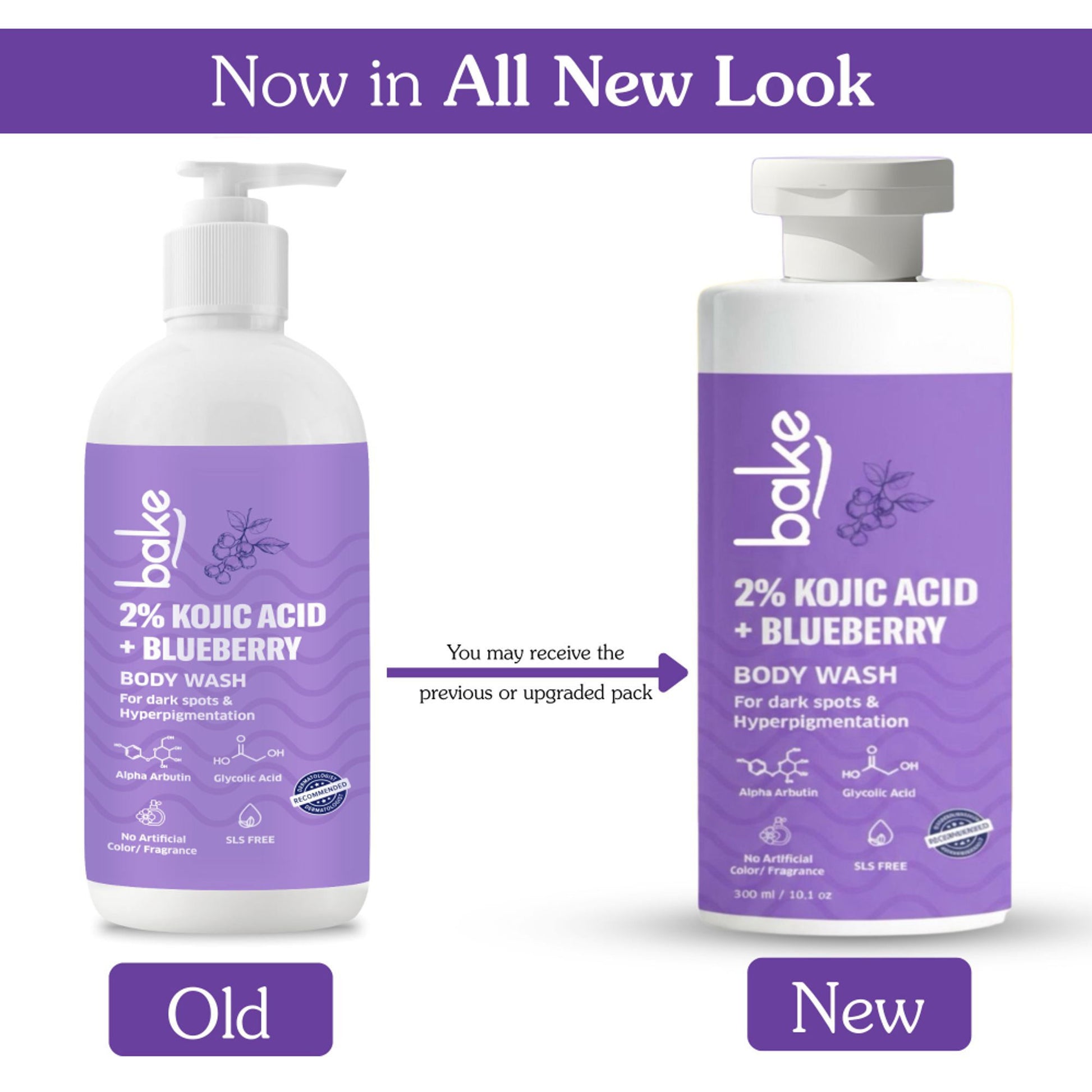 BAKE 2% Kojic Acid Body Wash With Glycolic Acid For Dark Spots, Pigmentation & Tan Removal