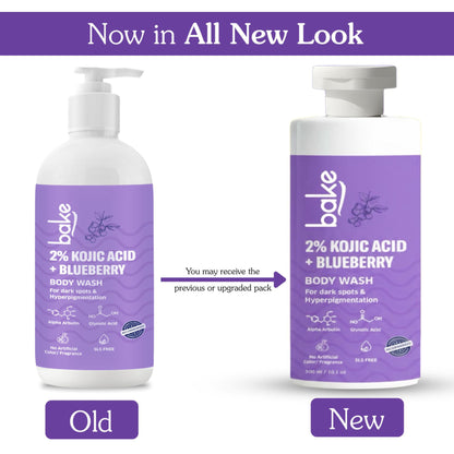 BAKE 2% Kojic Acid Body Wash With Glycolic Acid For Dark Spots, Pigmentation & Tan Removal