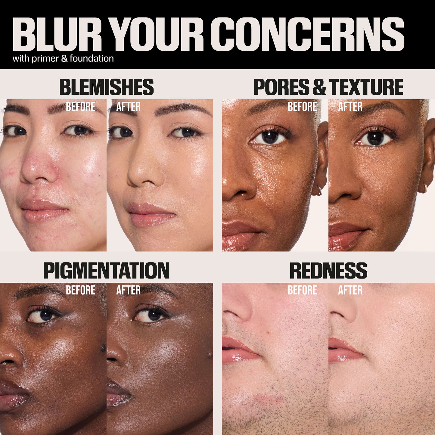 Easy Blur Natural Airbrush Foundation with Niacinamide - TresLeches 320G