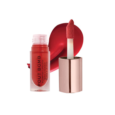 Makeup Revolution Pout Bomb Plumping Gloss - Juicy Red