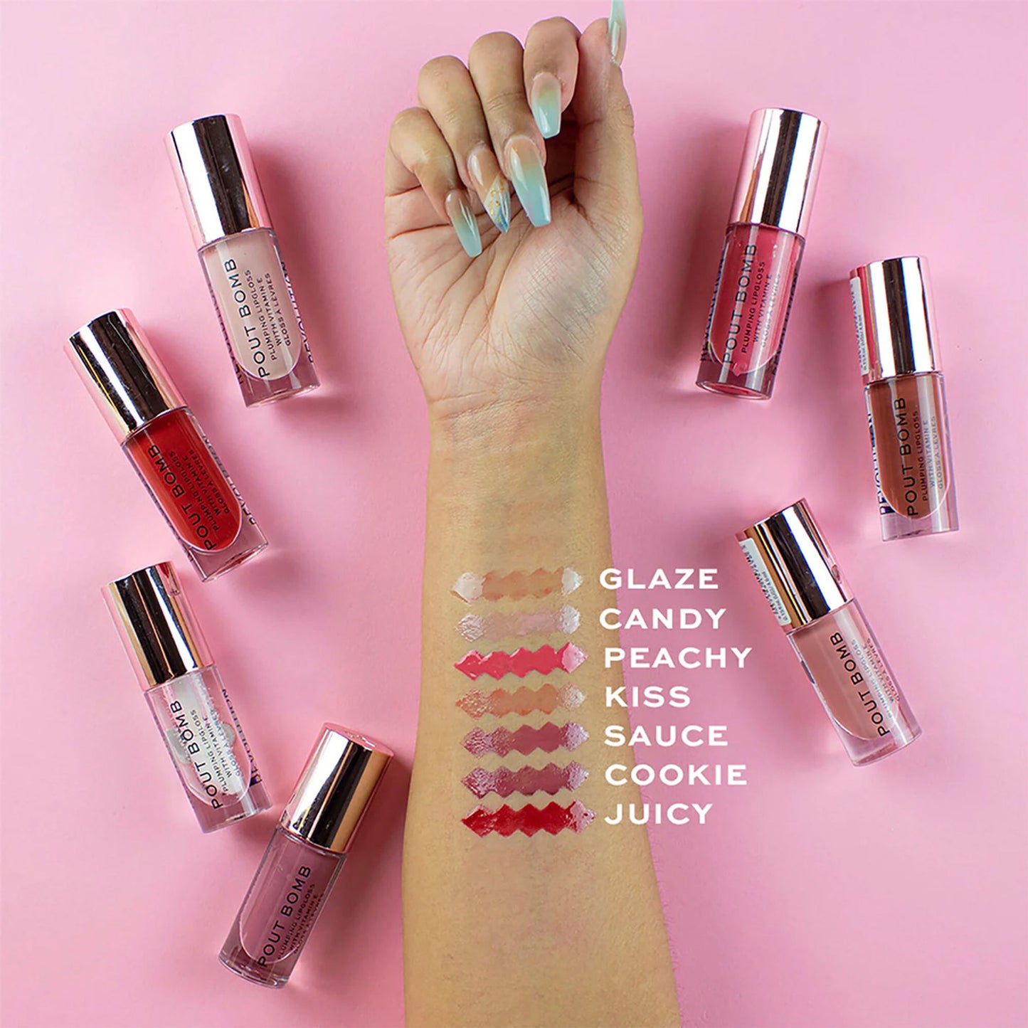 Makeup Revolution Pout Bomb Plumping Gloss - Juicy Red