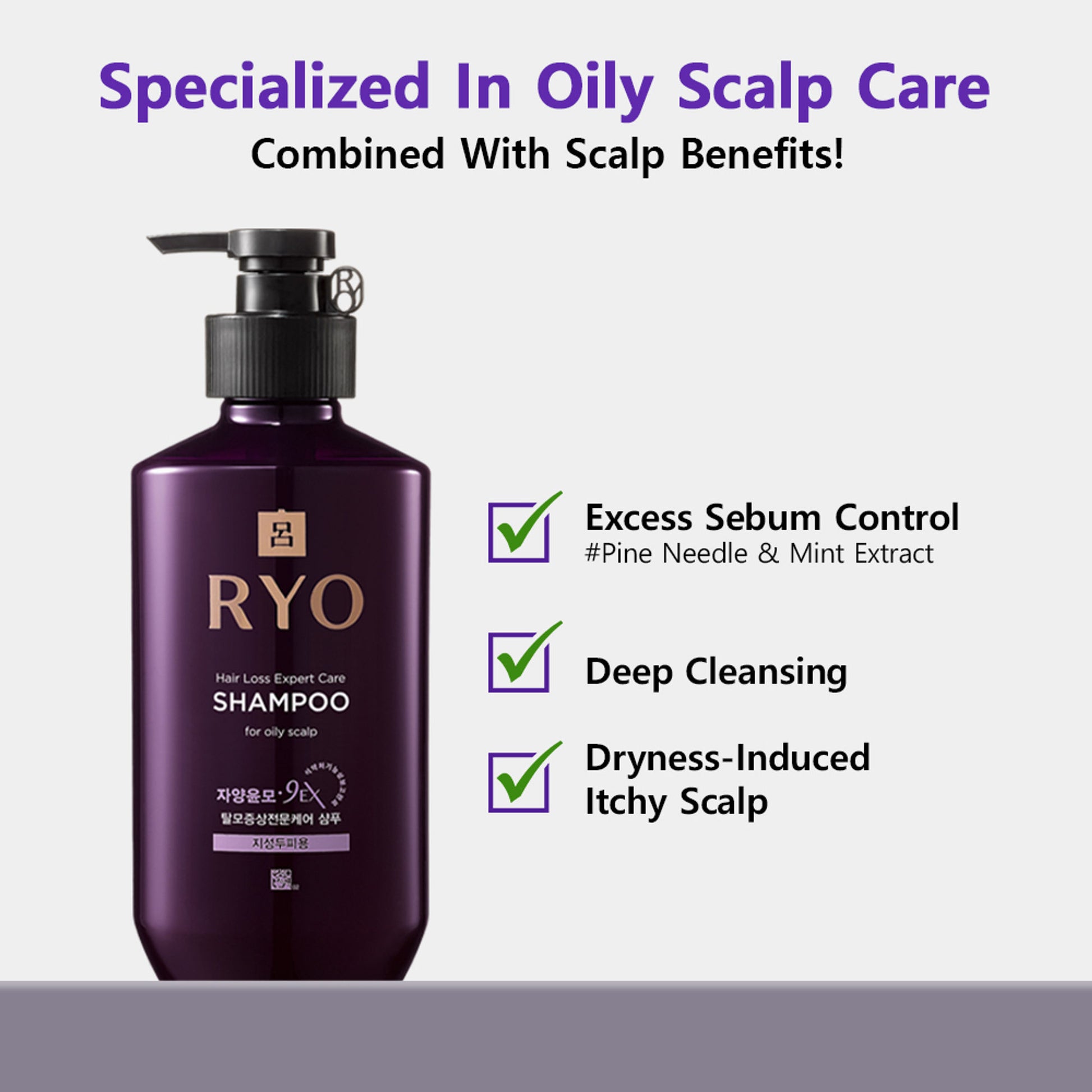 RYO Hair Loss Expert Care Shampoo For Oily Scalp