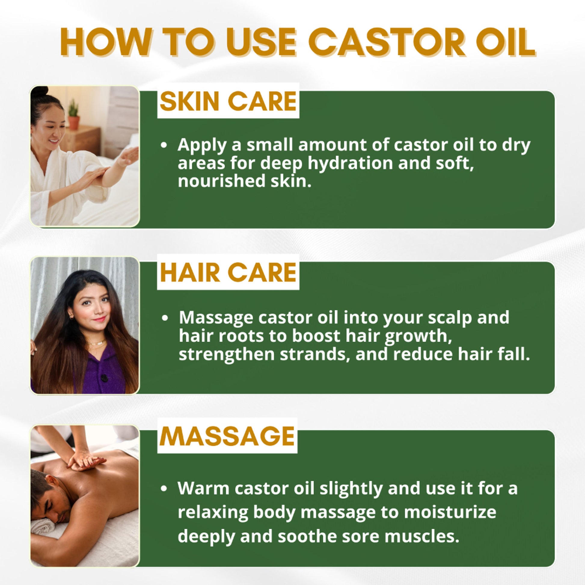 Mystiq Living Castor Oil 100% Pure & Cold Pressed For Hair Growth, Skin, Eyes, Face and Body