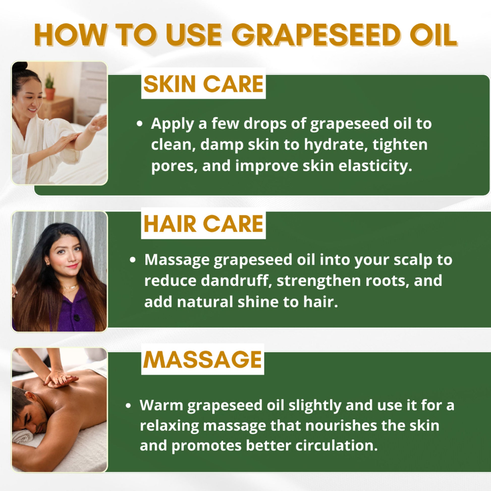 Mystiq Living Grapeseed Oil For Hair Growth, Face & Skin 100% Pure & Cold Pressed