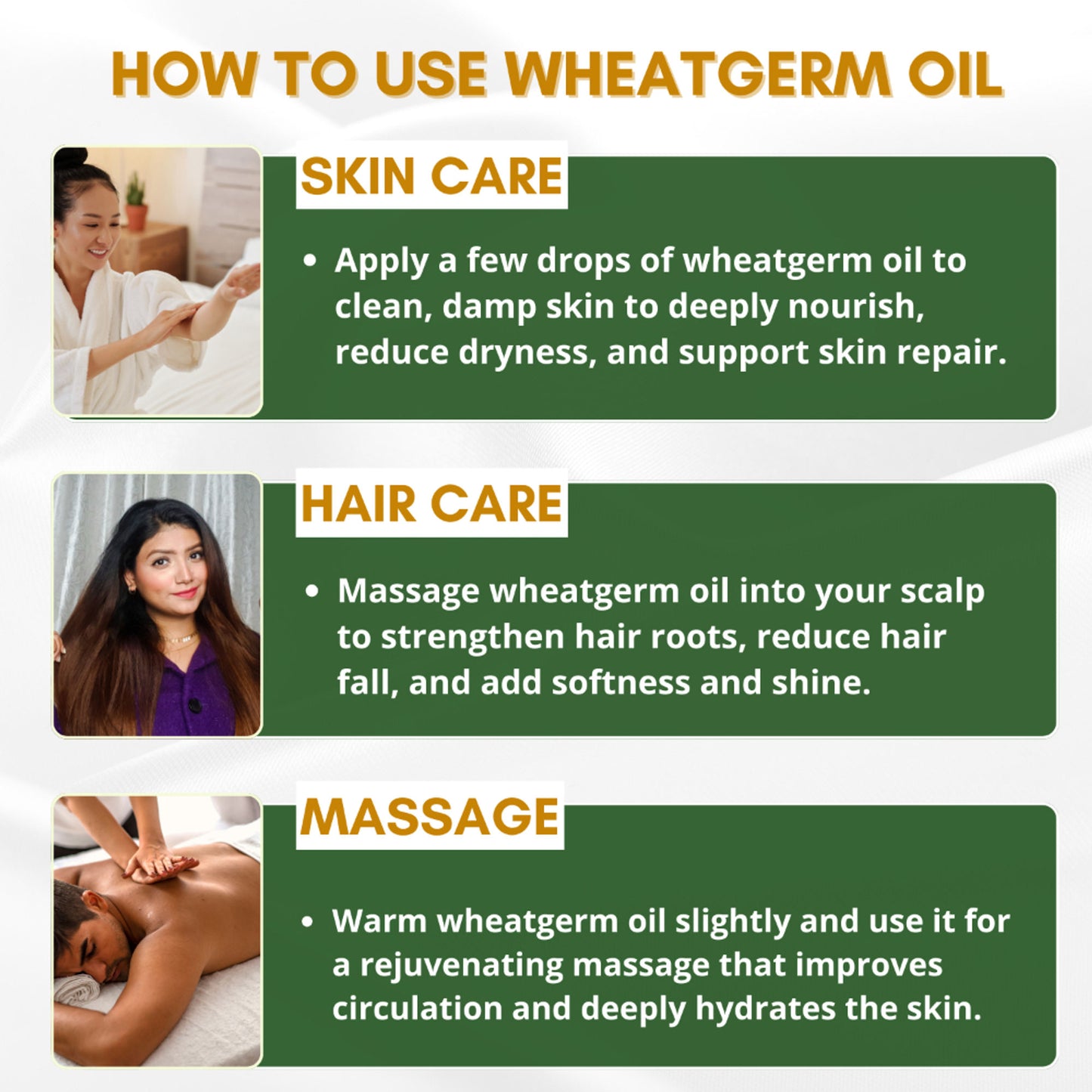 Mystiq Living Wheat Germ Oil For Hair, Face, Body & Skin - Cold Pressed & Organic