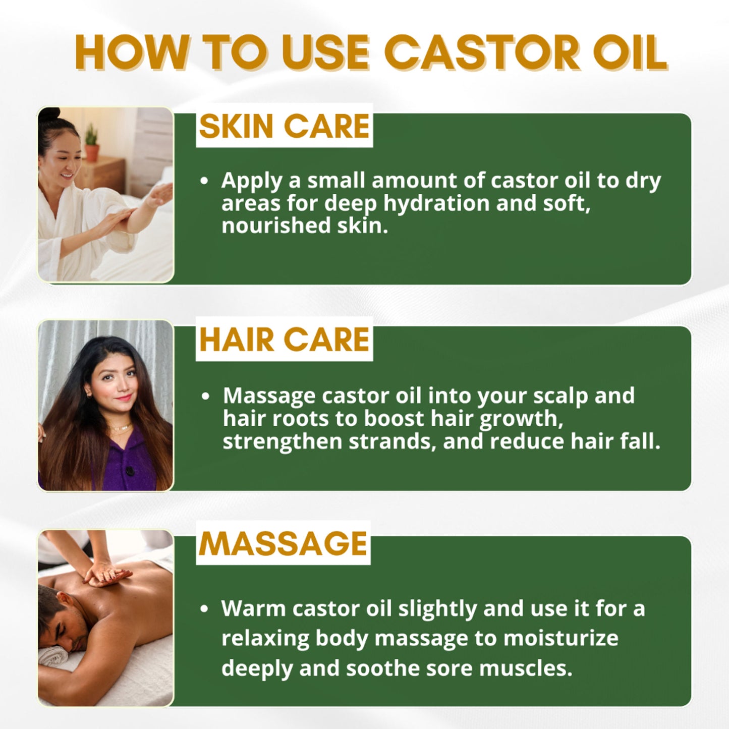 Mystiq Living Castor Oil 100% Pure & Cold Pressed For Hair Growth, Skin, Eyes, Face and Body