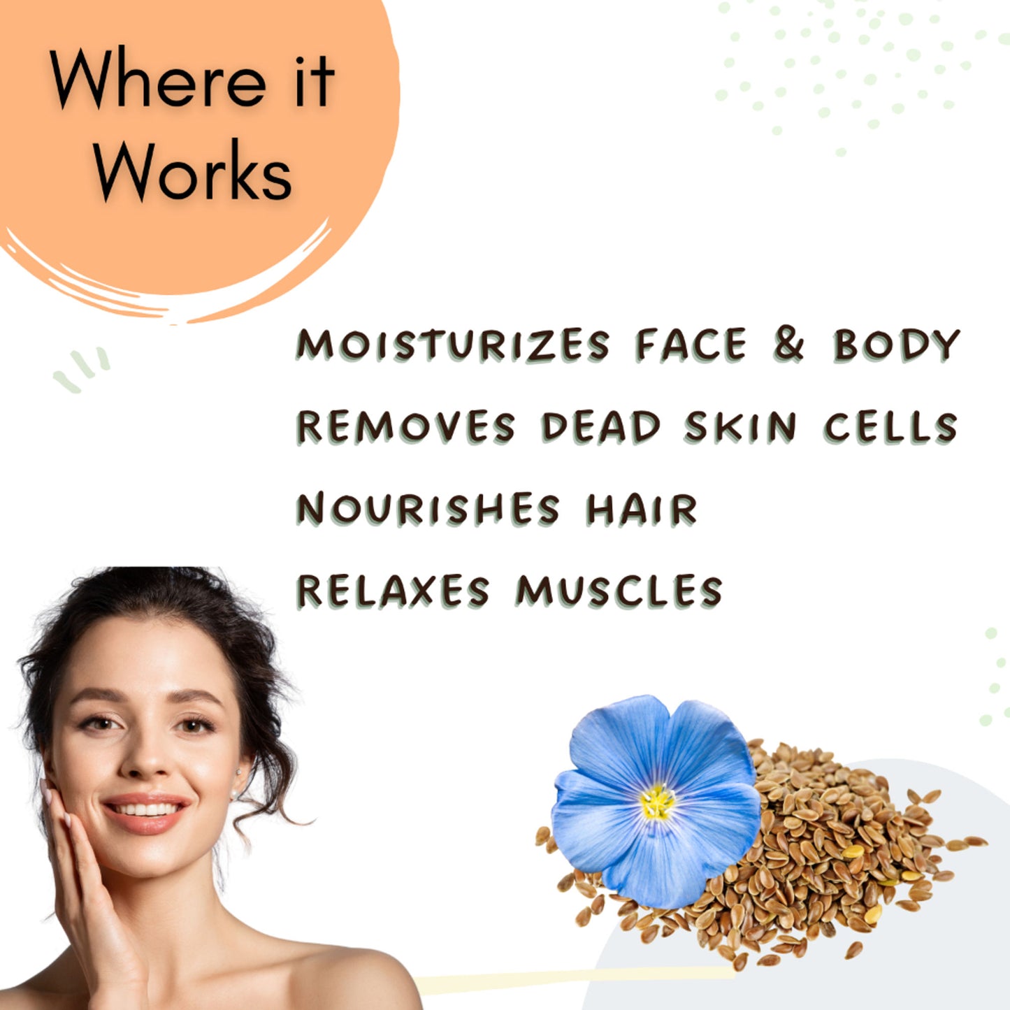 Mystiq Living Flaxseed Oil for Hair, Face & Skin, 100% Pure Cold Pressed and Organic with Omega 3