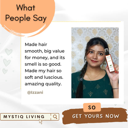 Mystiq Living Rosemary Water Hair Spray and Rosemary Essential Oil, Pure & Natural for Hair Growth