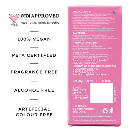 Hyphen Biphasic Advanced De-Pigmentation Serum, Correct & Prevent Pigmentation In-Vivo Tested