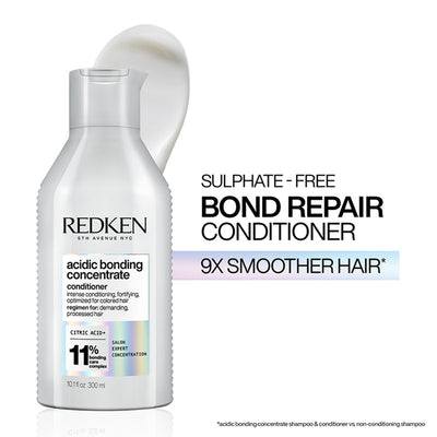 Redken Acidic Bonding Concentrate Conditioner With Citric Acid - Bond Repair For Damaged Hair