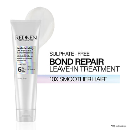 Redken Acidic Bonding Concentrate Leave-In Treatment - Bond Repair For Damaged Hair