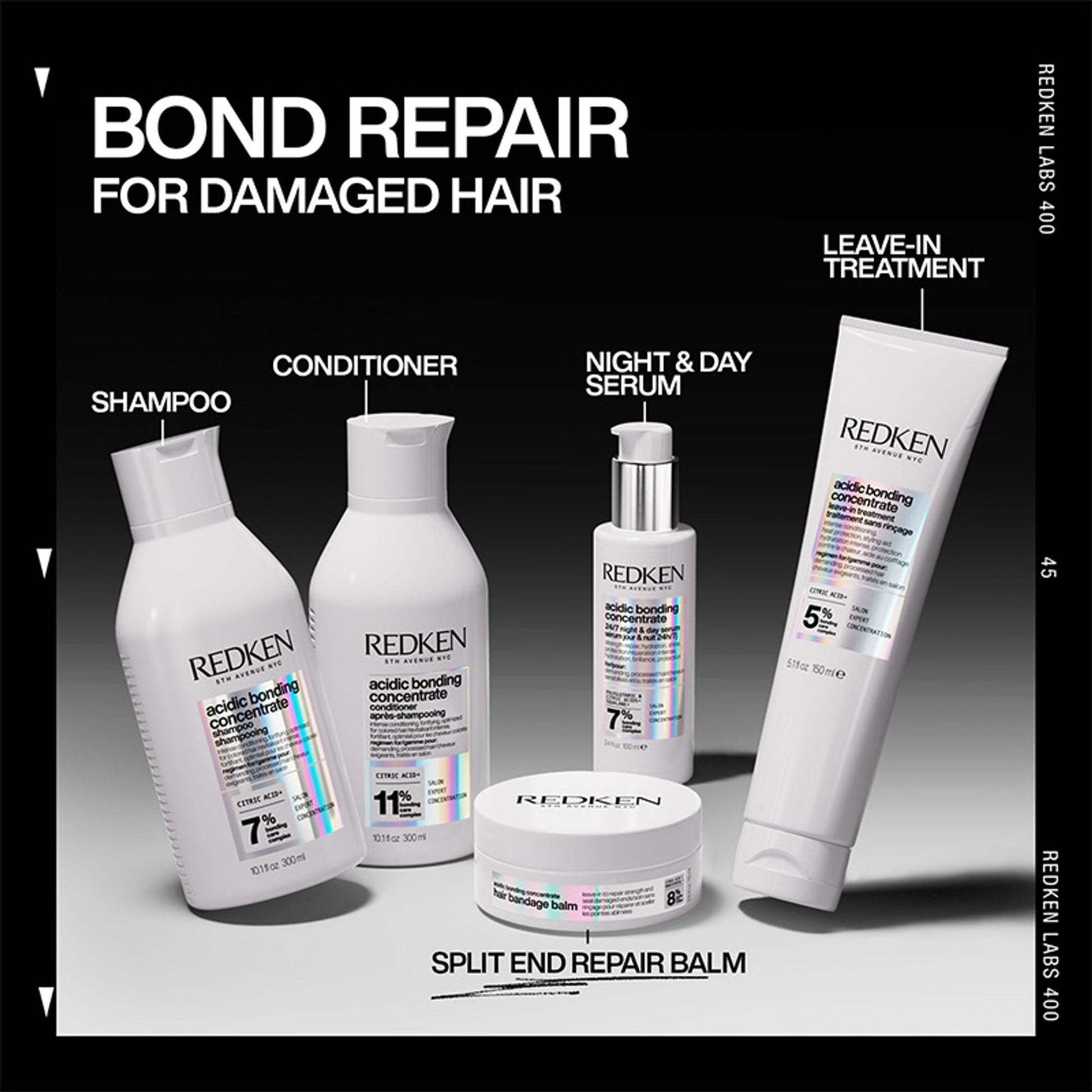 Redken Acidic Bonding Concentrate Leave-In Treatment - Bond Repair For Damaged Hair