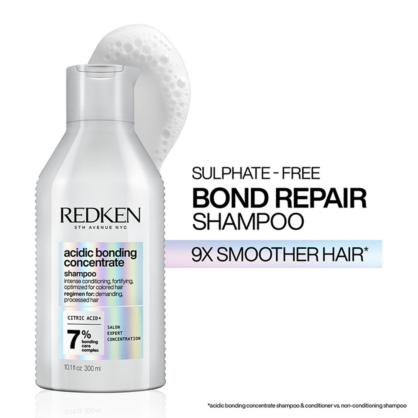 Redken Acidic Bonding Concentrate Sulphate Free Shampoo - Bond Repair For Damaged Hair