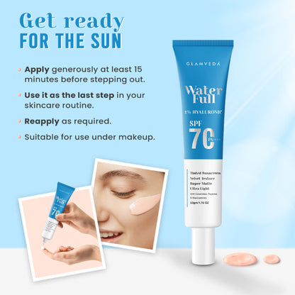 Glamveda Water Full 1% Hyaluronic Sunscreen