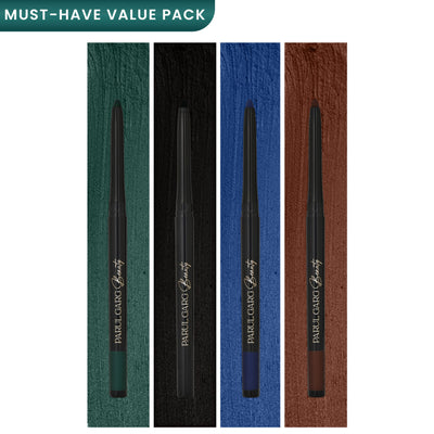 Parul Garg Beauty Bold Define Kajal Smudge-Proof, Long-Lasting (All-Time Essentials, Pack Of 4)