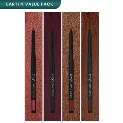 Parul Garg Beauty Bold Define Kajal Smudge-Proof, Long-Lasting (Earthy Elegance, Pack Of 4)