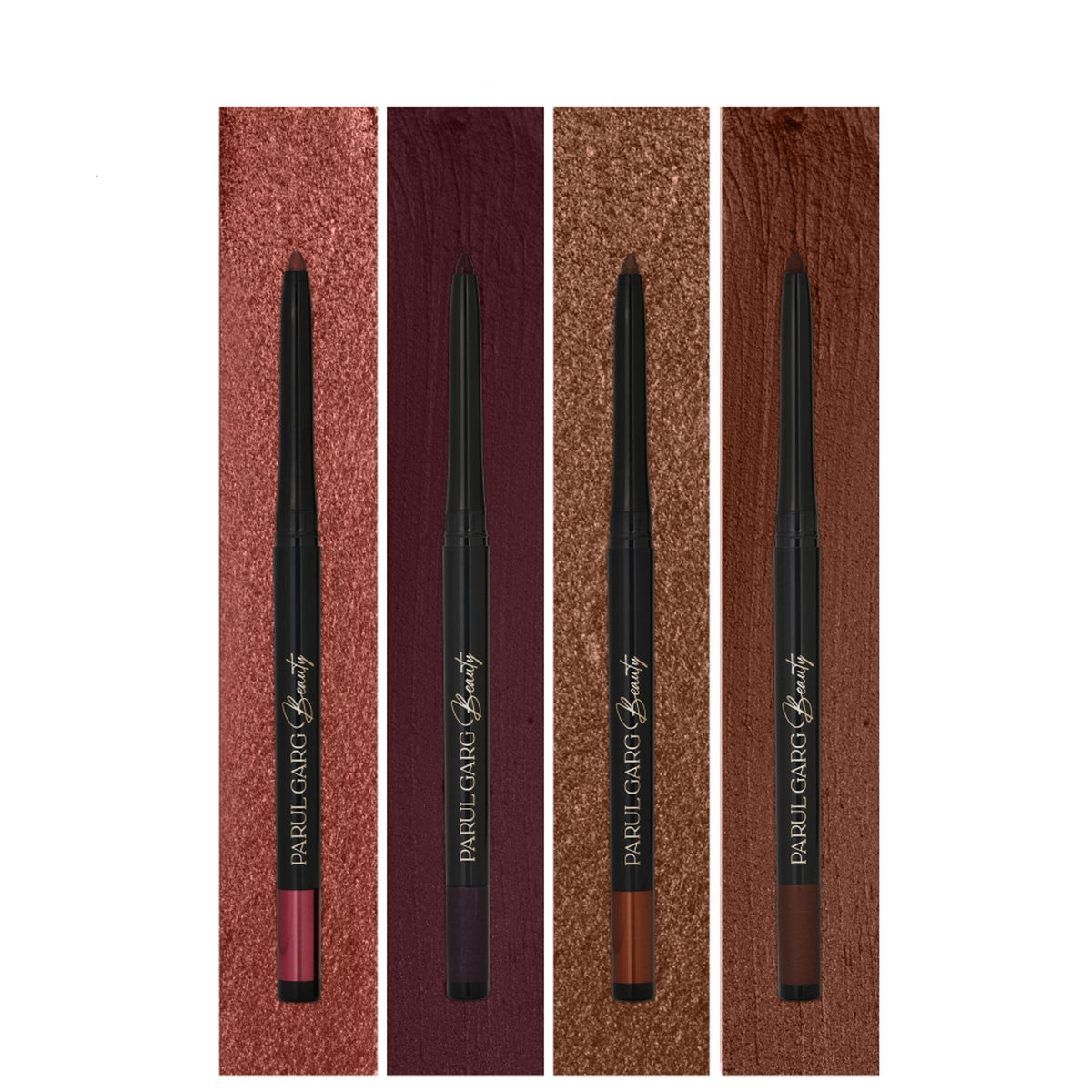 Parul Garg Beauty Bold Define Kajal Smudge-Proof, Long-Lasting (Earthy Elegance, Pack Of 4)