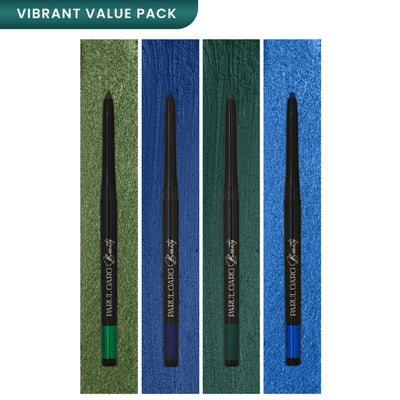 Parul Garg Beauty Bold Define Kajal Smudge-Proof, Long-Lasting (Vibrant Blues & Greens, Pack Of 4)