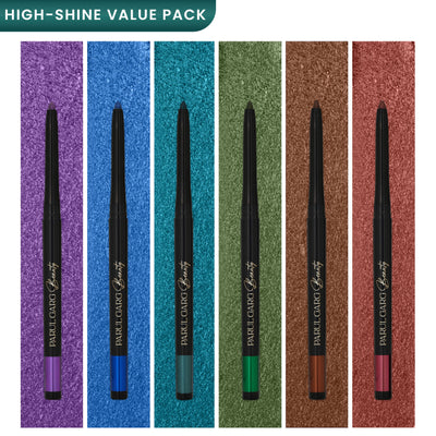 Parul Garg Beauty Bold Define Kajal Smudge-Proof, Long-Lasting (Luxe Shimmer Collection, Pack Of 6)