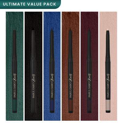 Parul Garg Beauty Bold Define Kajal Smudge-Proof, Long-Lasting (Complete Matte Collection,Pack Of 6)