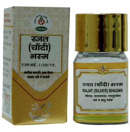 Chirayu Rajat (Chandi) Bhasma