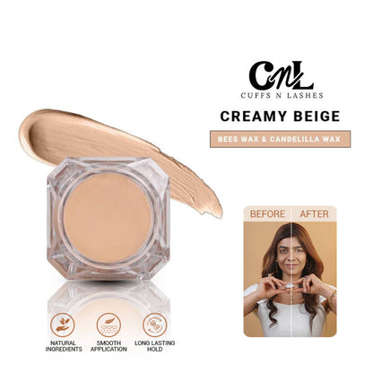 Cuffs N Lashes Cover Pot Concealer For Scars, Dark Circles, Acne & Pigmentation - Creamy Beige