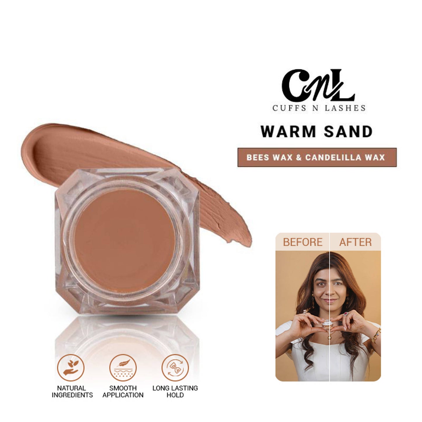 Cuffs N Lashes Cover Pot Concealer For Scars, Dark Circles, Acne & Pigmentation - Warm Sand